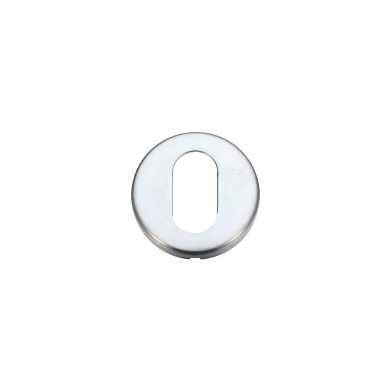 Zoo Oval Profile Escutcheon 52mm dia-Satin Chrome